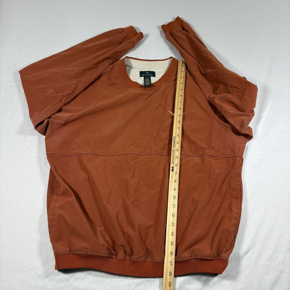 Antigua Texas Longhorns Pullover Men Size L Burnt Orange V-Neck Embroidered Logo - Picture 7 of 9